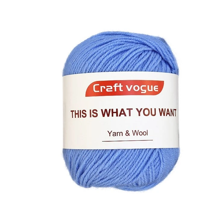 blue acrylic yarn